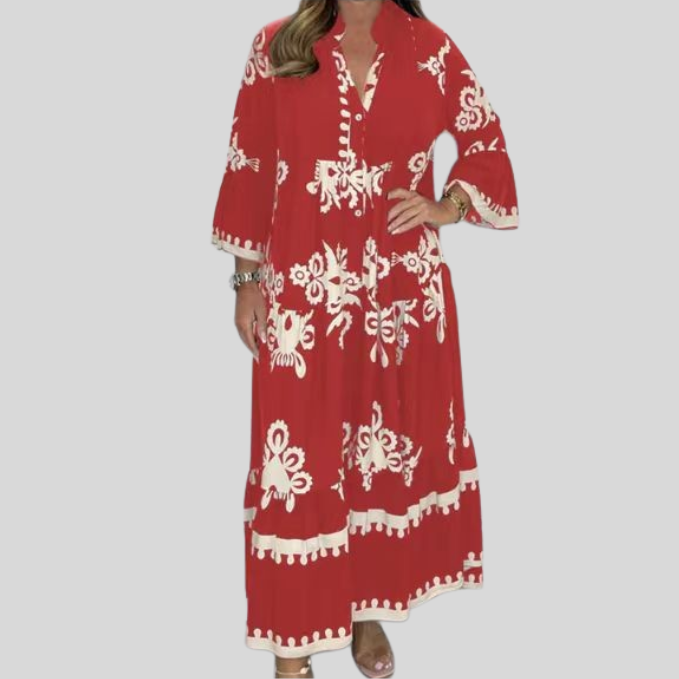 Elif - Summer Retro Loose Long Dress