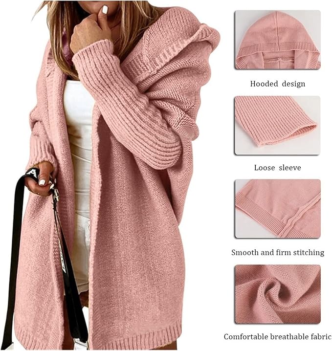 Semra - Hooded Cozy Cardigan
