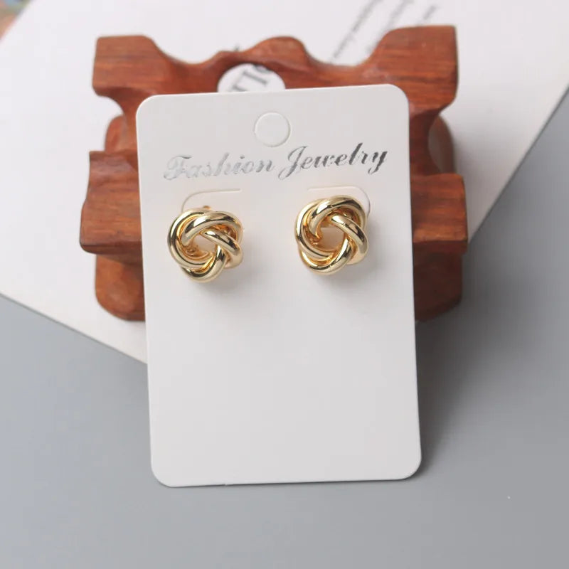 Twist Round Earrings