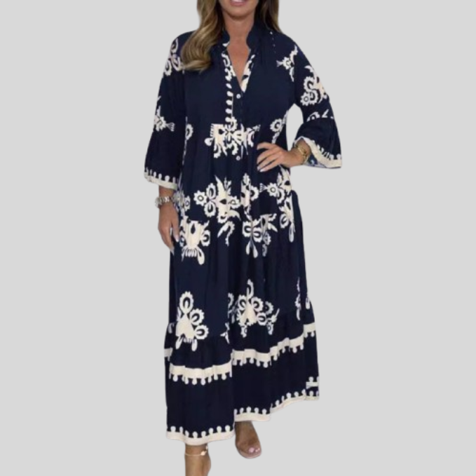 Elif - Summer Retro Loose Long Dress