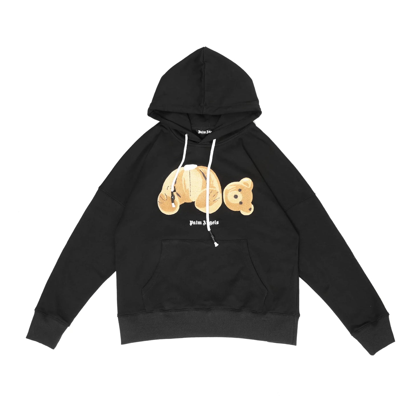 Arzu - High Quality Cotton Polar Fleece Flock Bear Embroidered Hooded Sweatshirt