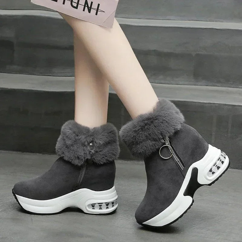 Beyza Sneakers – Thick-Soled, Zippered and Height-Extending Design