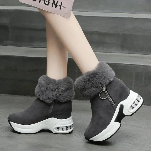 Beyza Sneakers – Thick-Soled, Zippered and Height-Extending Design