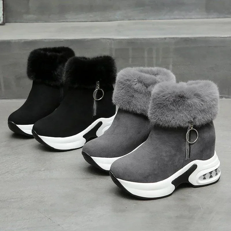Beyza Sneakers – Thick-Soled, Zippered and Height-Extending Design