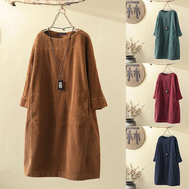 Sinem - Corded Long Sleeve Dress