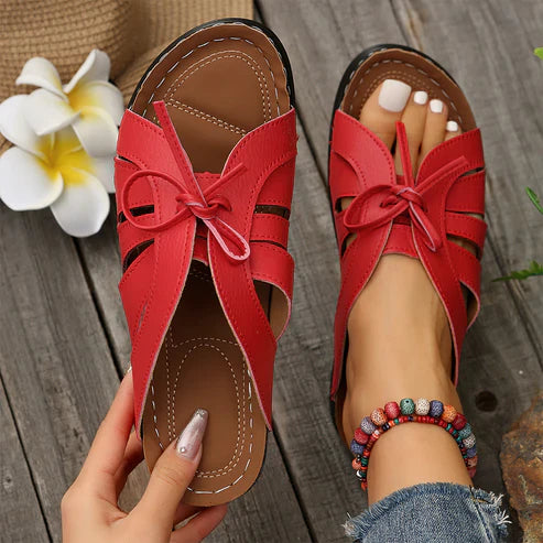 Burgundy Sandals - Handmade Collection