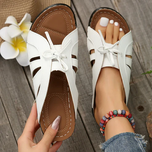 Burgundy Sandals - Handmade Collection