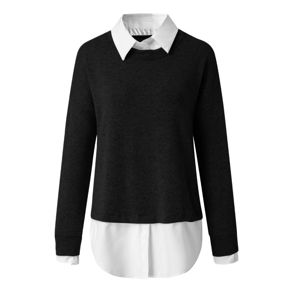 Zehra - Collar Detailed Long Sleeve Shirt Sweater