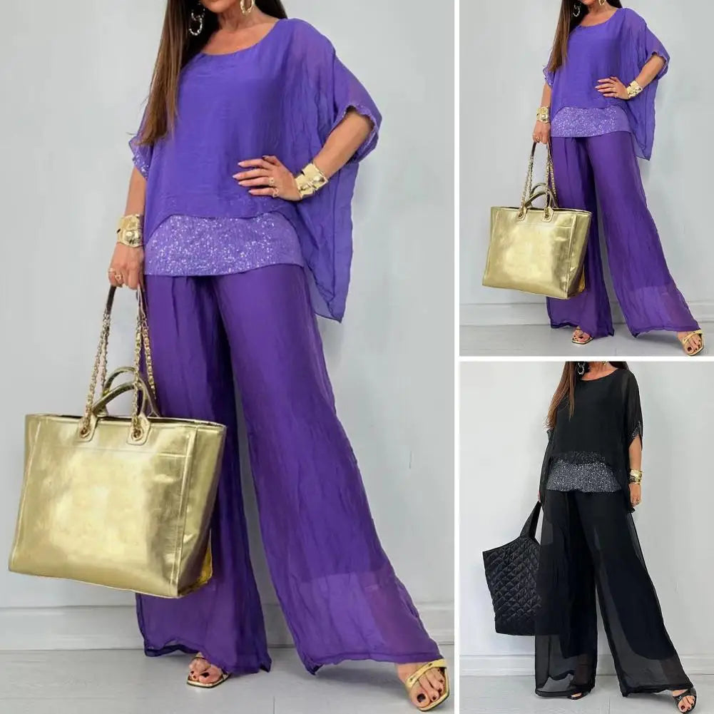 Women's Chiffon Casual Suit