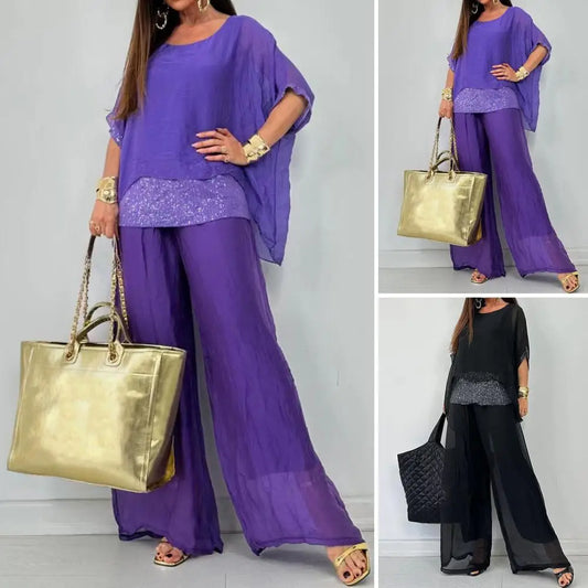 Women's Chiffon Casual Suit