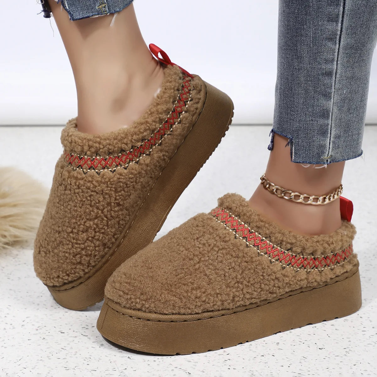 Luxury Women's Winter Plush Slippers