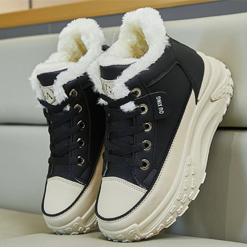 Inci Winter Fleece Lined High-Top Shoes for Women
