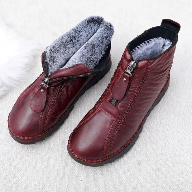 Fadime Women's Soft Leather Winter Warm Shoes