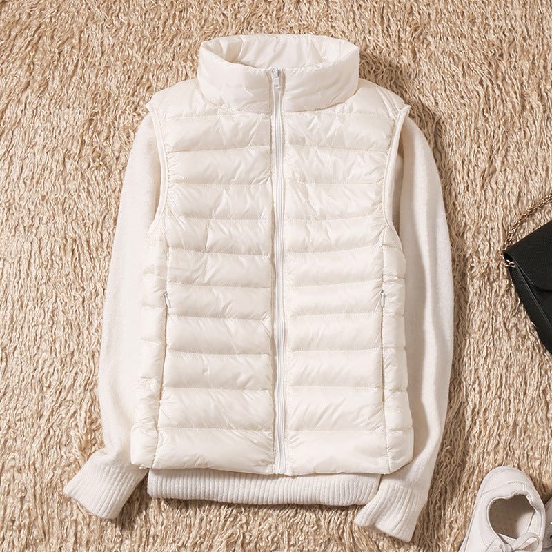 Galora - New Spring Vest with White Duck Feathers