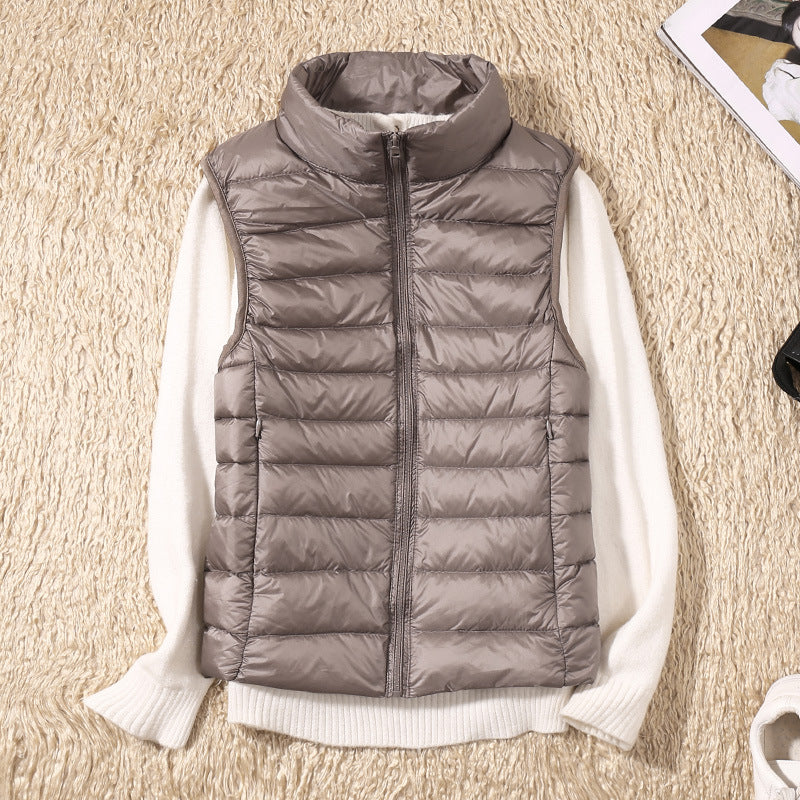 Galora - New Spring Vest with White Duck Feathers