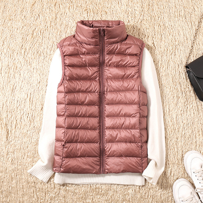 Galora - New Spring Vest with White Duck Feathers