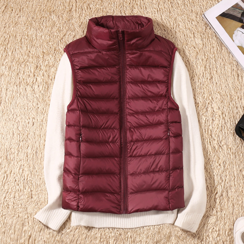 Galora - New Spring Vest with White Duck Feathers