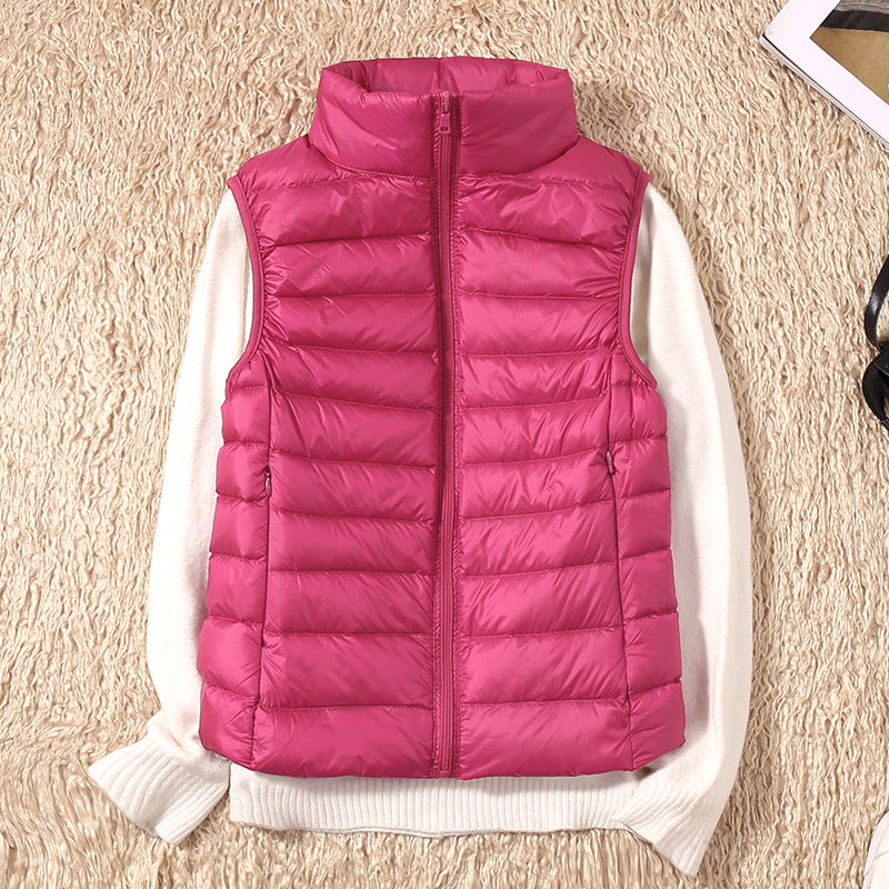 Galora - New Spring Vest with White Duck Feathers