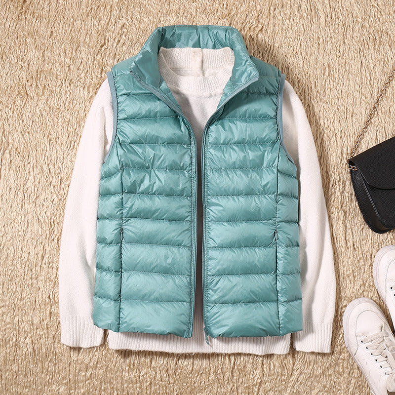 Galora - New Spring Vest with White Duck Feathers