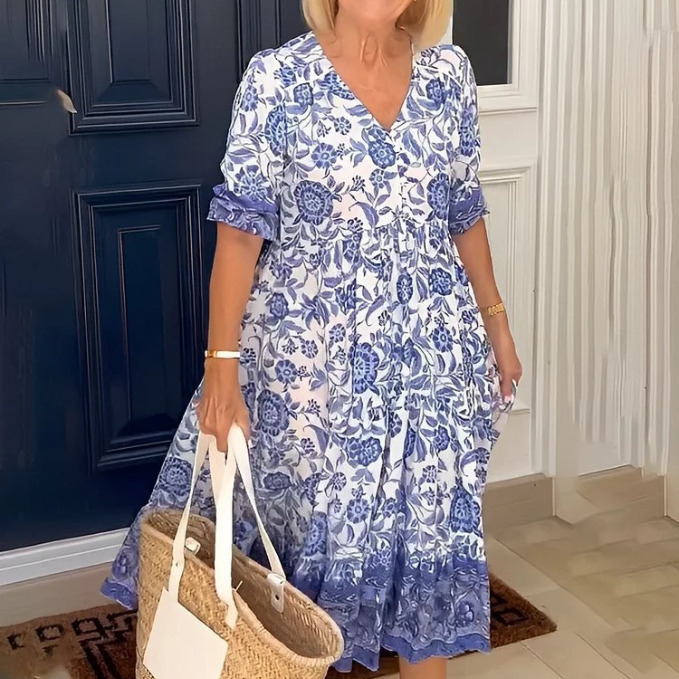 Zeynep - Breezy Bloom Summer Dress 